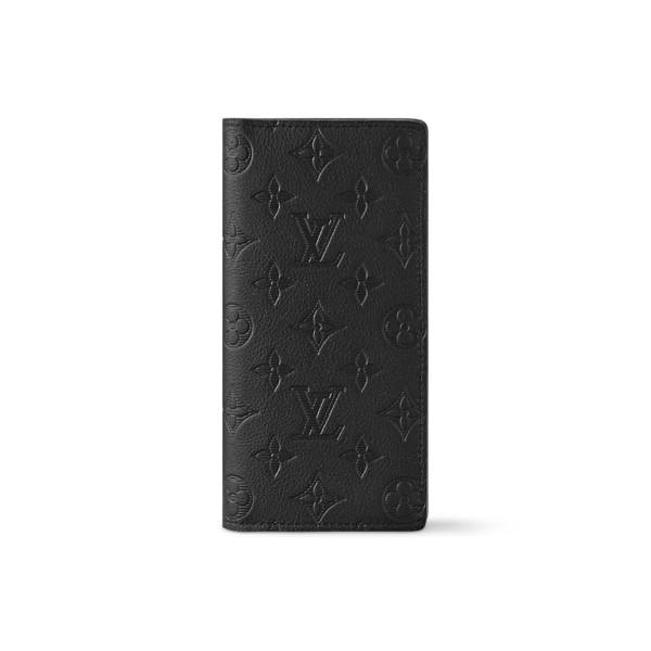 LOUIS VUITTON Brazza Wallet Monogram Shadow Black M62900 size 10*2*19 cm