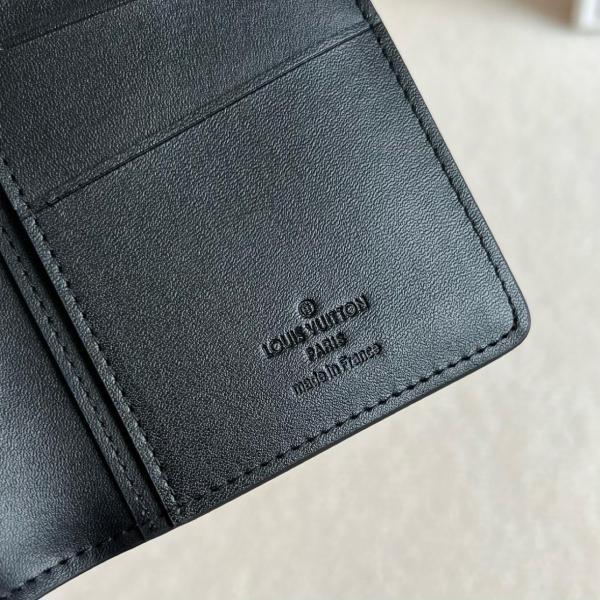 LOUIS VUITTON Brazza Wallet Monogram Shadow Black M62900 size 10*2*19 cm