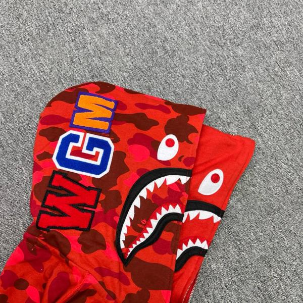 A BATHING APE Color Camo Shark Full Zip Hoodie