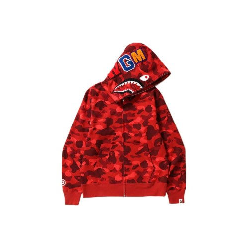 A BATHING APE Color Camo Shark Full Zip Hoodie