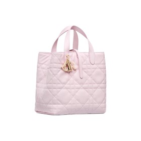 DIOR Toujours Cow Leather Native Bag, One Shoulder Handbag Medium Size Women's Light Pink M2836OSNW-M02N size 23*16*24 cm