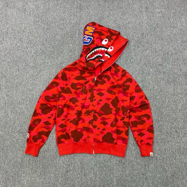 A BATHING APE Color Camo Shark Full Zip Hoodie