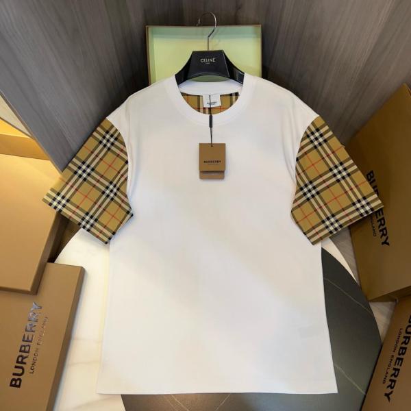 Burberry Drop Shoulder Sleeve T Shirt Women's White