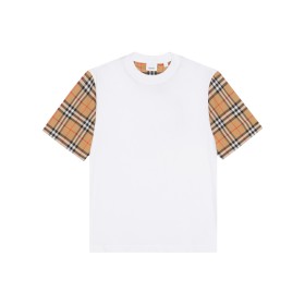 Burberry Drop Shoulder Sleeve T Shirt Women's White