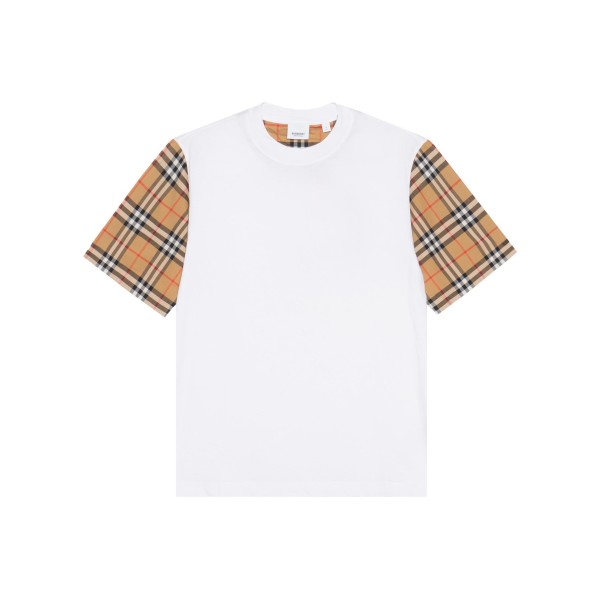 Burberry Drop Shoulder Sleeve T Shirt Women's White
