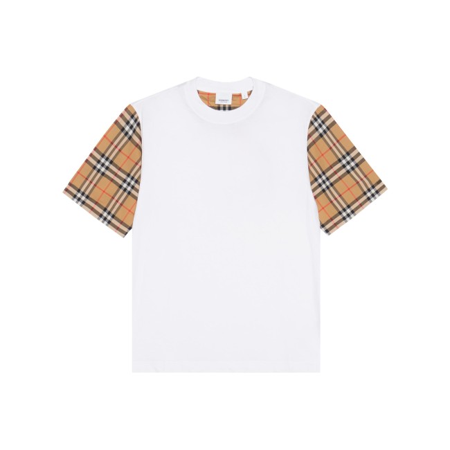 Burberry Drop Shoulder Sleeve T Shirt Women's White