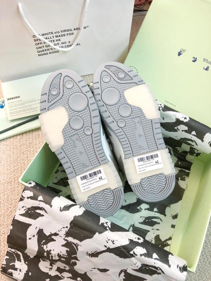 OFF-WHITE Out Of Office  OOO  Low Tops Grey White