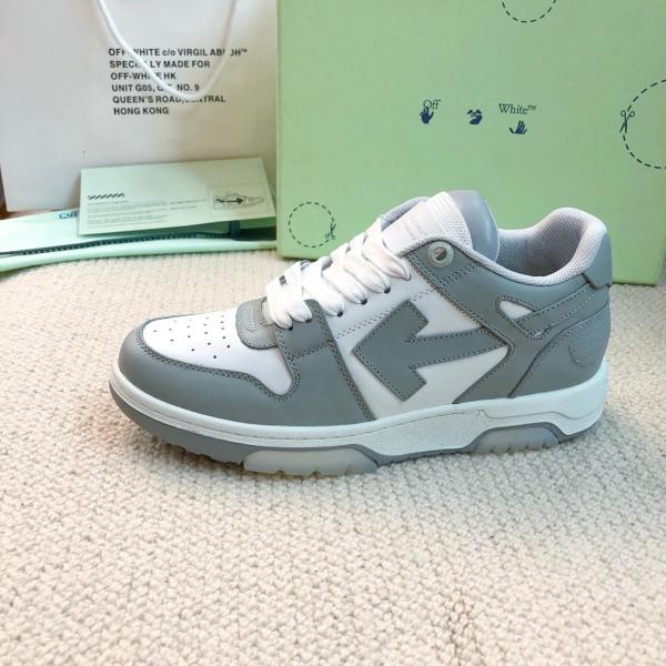 OFF-WHITE Out Of Office  OOO  Low Tops Grey White