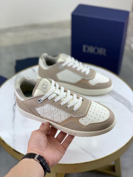 DIOR B27 Uptown Low Top Skateboard Shoes Unisex Beige