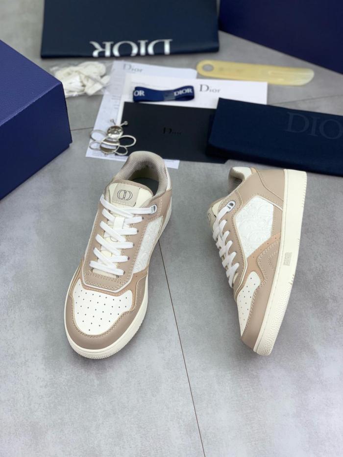 DIOR B27 Uptown Low Top Skateboard Shoes Unisex Beige