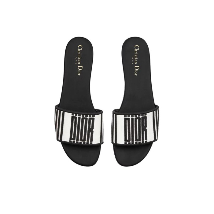 DIOR Dway Slide Slippers Women's Black