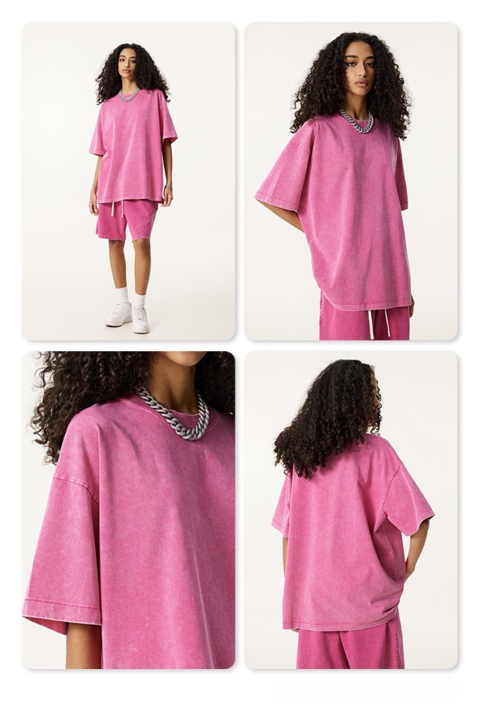 Oversized T-shirt and shorts set 8 colors Customized logo Balenciaga