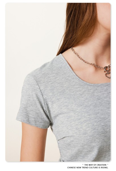 Women T-shirt 3 colors Customized logo Balenciaga