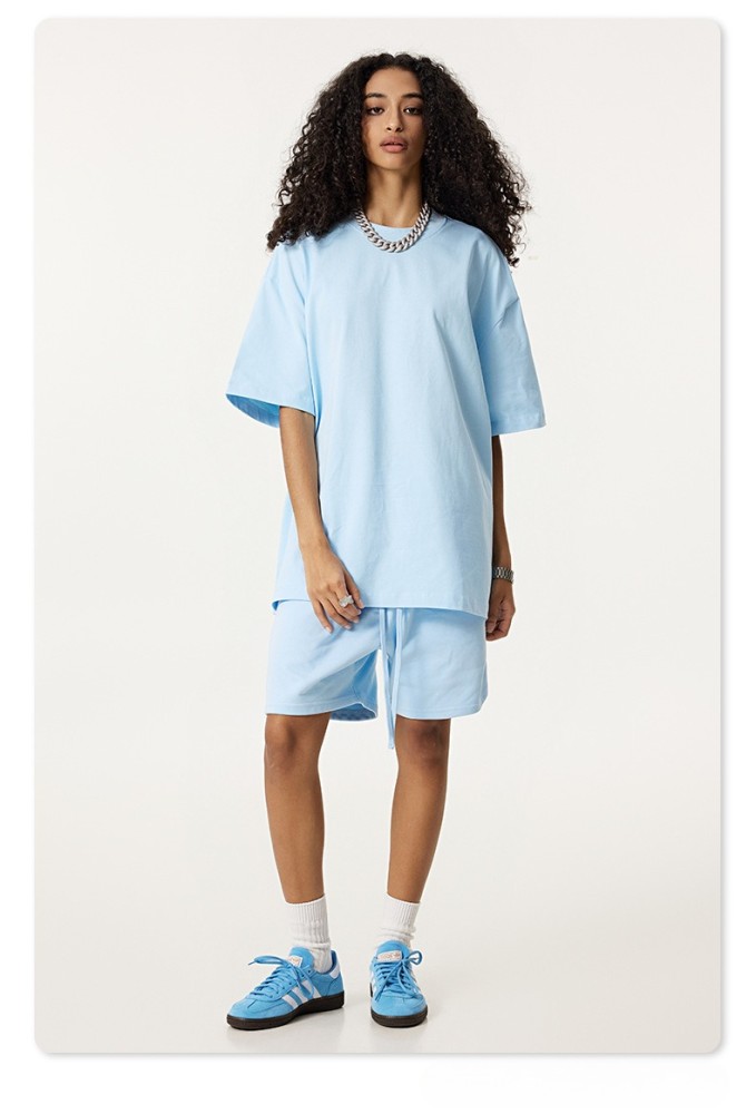 Oversized T-shirt and shorts set 20 colors Customized logo Balanciaga