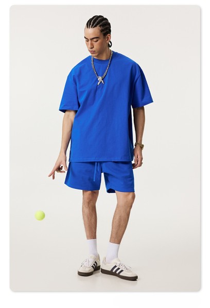 Oversized T-shirt and shorts set 20 colors Customized logo Balanciaga