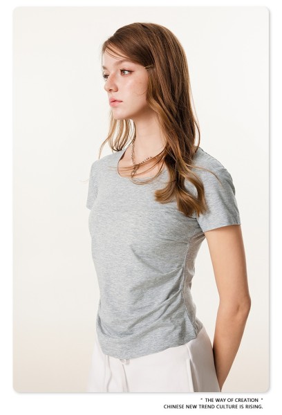 Women T-shirt 3 colors Customized logo Balenciaga