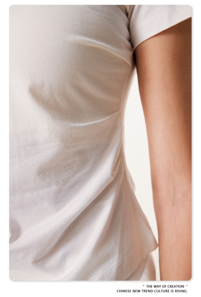 Women T-shirt 3 colors Customized logo Balenciaga