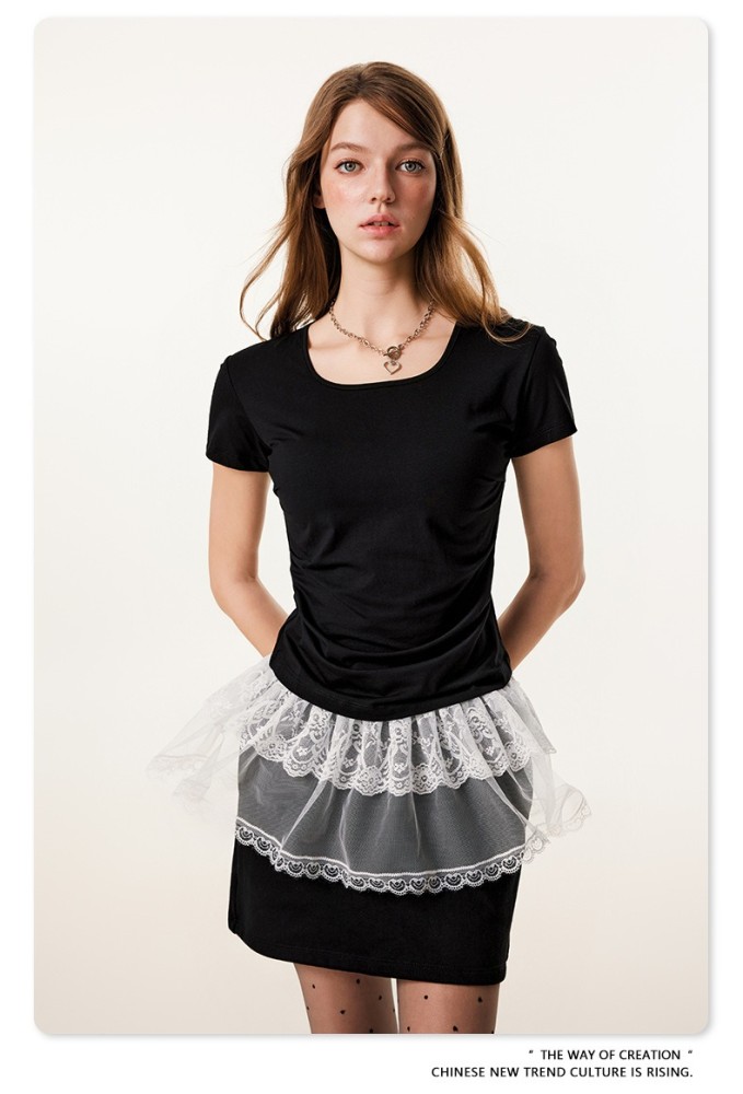 Women T-shirt 3 colors Customized logo Balenciaga