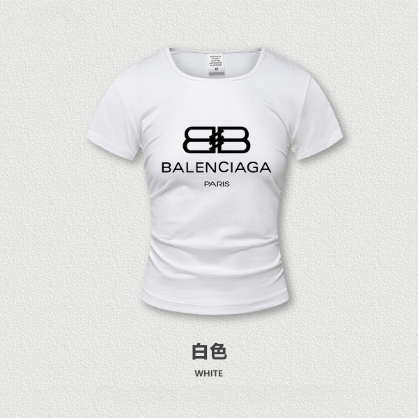 Women T-shirt 3 colors Customized logo Balenciaga