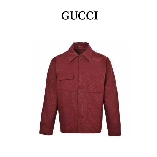 GUCCI Monogrammed Button Up Jacket