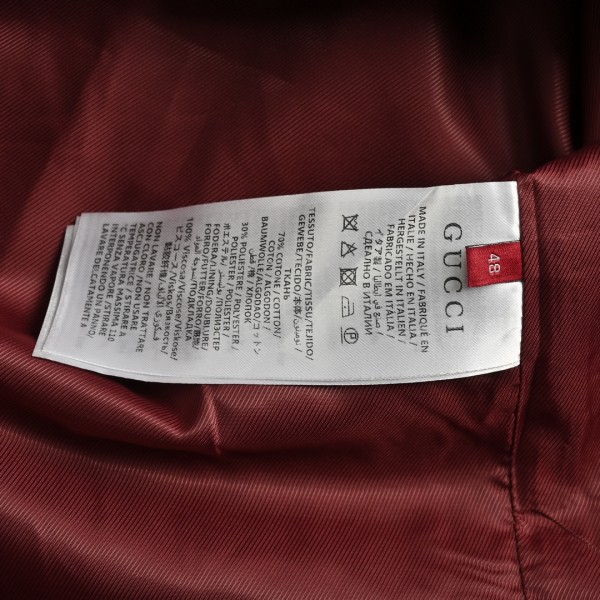 GUCCI Monogrammed Button Up Jacket