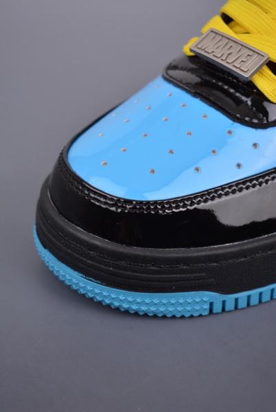 MARVEL/Marvel x A BATHING APE STA patent leather trendy Marvel joint Black Widow fashion sneakers men's black blue red