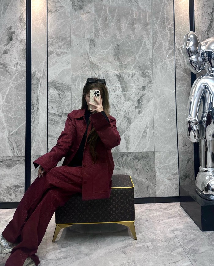 GUCCI Monogrammed Button Up Jacket