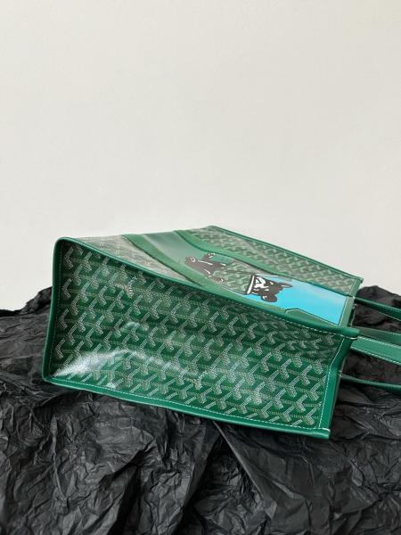 GOYARD Villette Tote Bag Mm Green VILLETMMLTY09CL09X size 45*15*32 cm