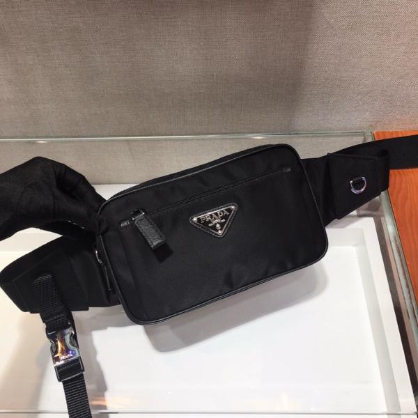 PRADA Re Nylon Fanny Packs 2VL977-2DMG-F0002-V-WOO size 21*4.5*12.5 cm