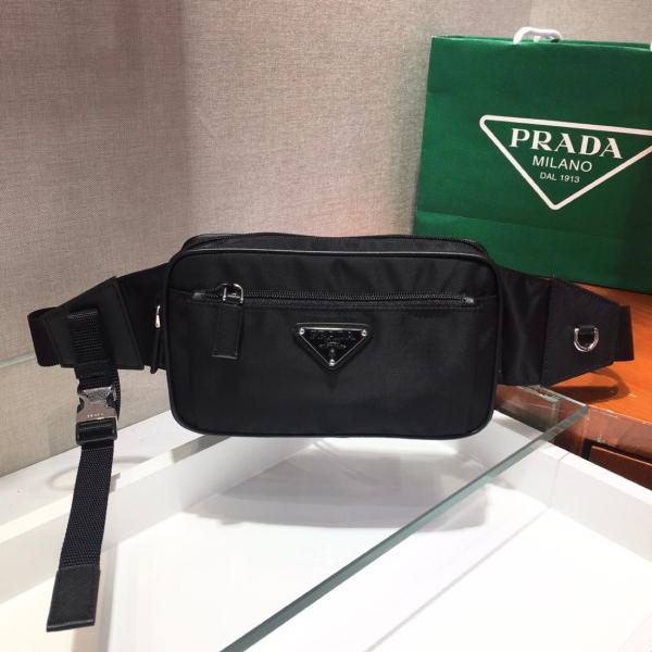 PRADA Re Nylon Fanny Packs 2VL977-2DMG-F0002-V-WOO size 21*4.5*12.5 cm