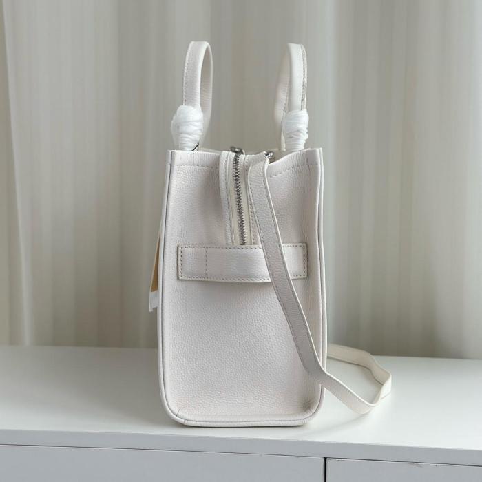 MARC JACOBS The Leather Medium Tote Cotton/Sil H004L01PF21-140 size 34*15*27 cm