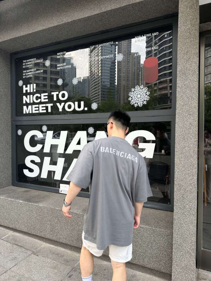 Balenciaga Reflective Medium Fit T Shirt