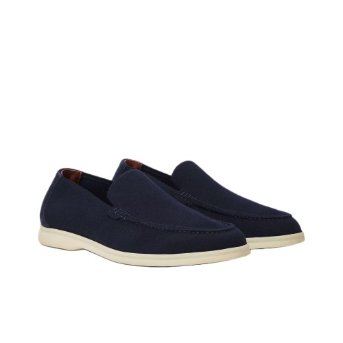Loro Piana Summer Walk Casual Shoes Men's Marine Blue