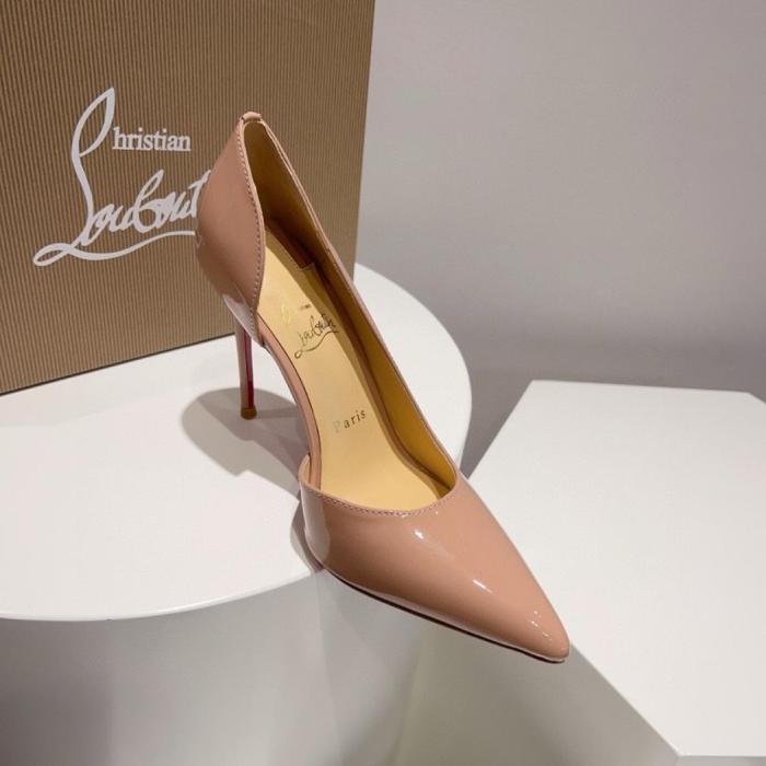 Christian Louboutin Iriza 85mm Pump Nude Patent Leather Women's
