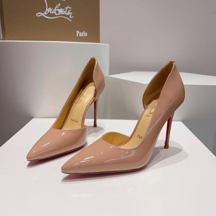 Christian Louboutin Iriza 85mm Pump Nude Patent Leather Women's