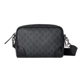 GUCCI GG Emblem Coated Material Shoulder Bag, Crossbody Bag Small Size Men's Black 821155-FAED4-1000 size 23*8*16.5 cm