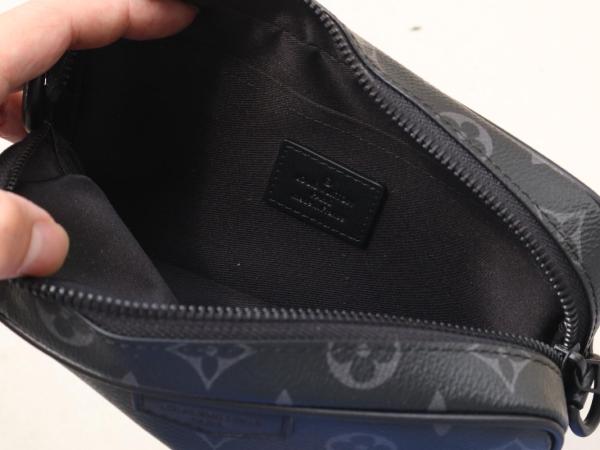 LOUIS VUITTON Brand Classic Print Zipper Closure Leather Wallet Regular Women's Black M14253