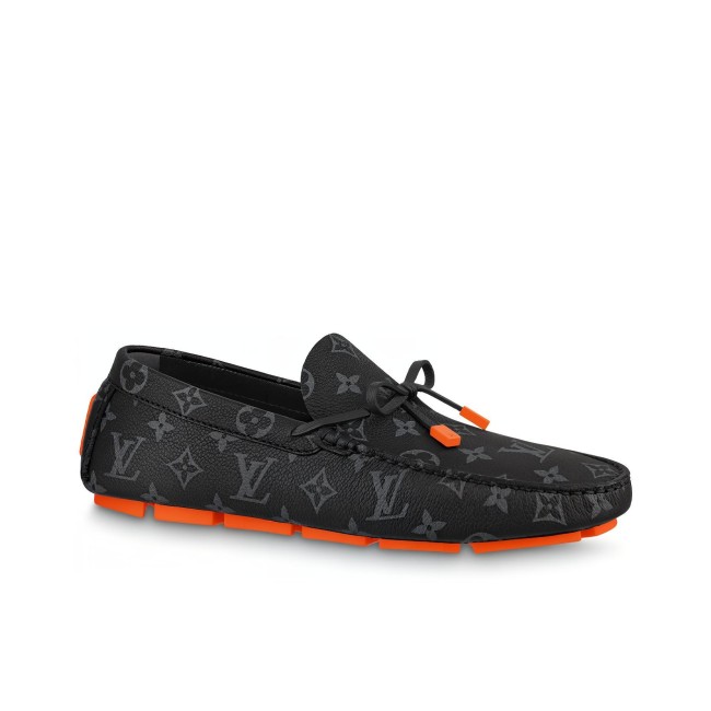 LOUIS VUITTON Driver Casual Shoes Men's Black