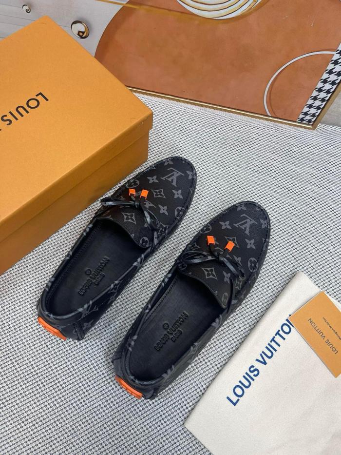 LOUIS VUITTON Driver Casual Shoes Men's Black