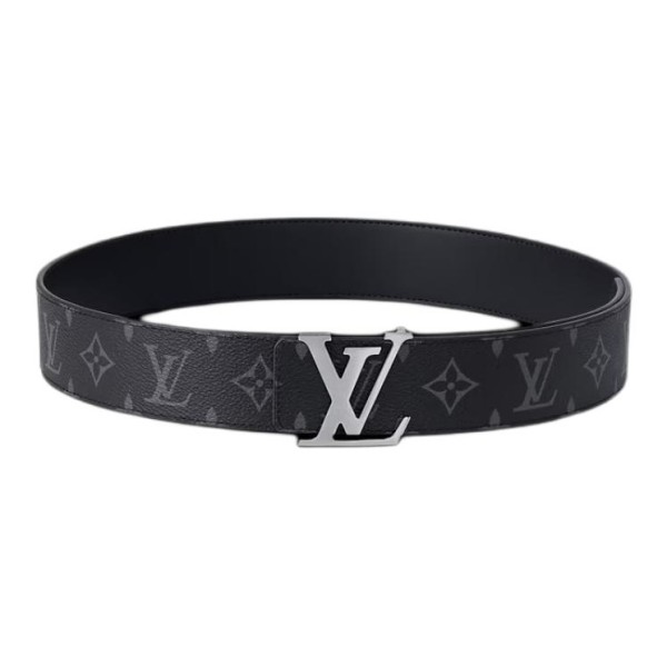 Louis Vuitton Initiales Belt Monogram Eclipse Male Black/Gray Width 4cm