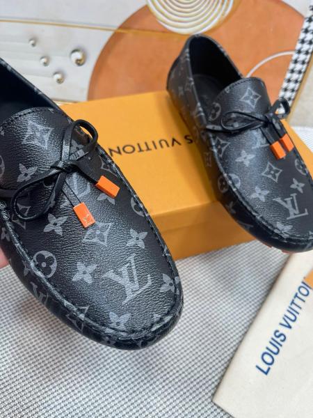 LOUIS VUITTON Driver Casual Shoes Men's Black