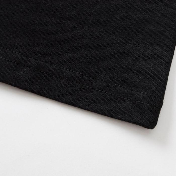 Balenciaga Drop Shoulder Sleeve T-Shirt Women's Black Regular Fit 