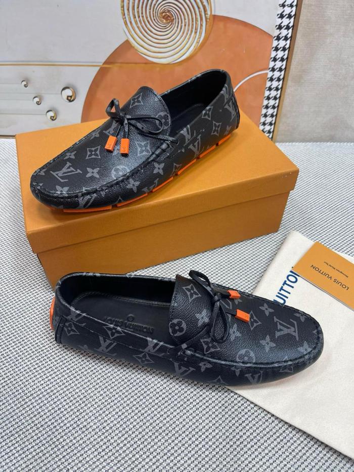 LOUIS VUITTON Driver Casual Shoes Men's Black