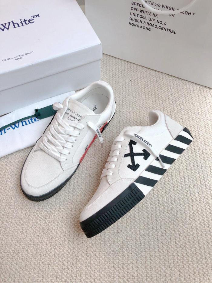 OFF-WHITE Vulc Low Canvas White Black SS22