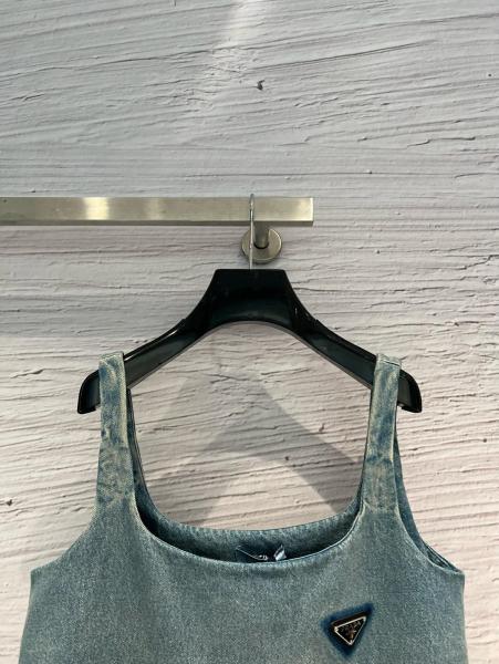 PRADA Slip Dresses Women's Blue