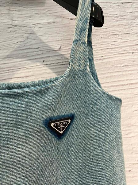 PRADA Slip Dresses Women's Blue