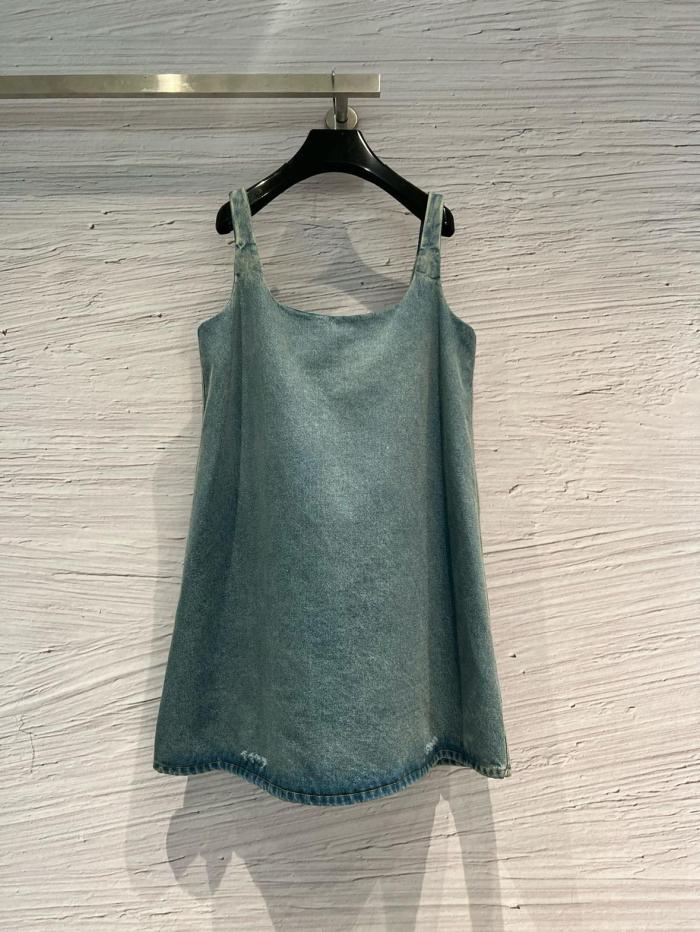 PRADA Slip Dresses Women's Blue