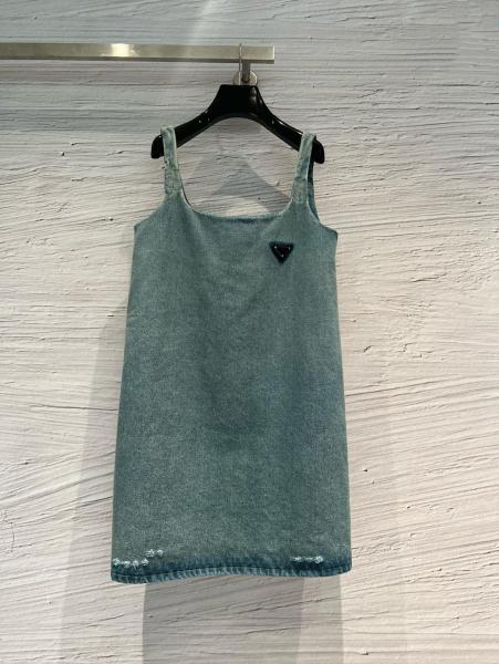 PRADA Slip Dresses Women's Blue