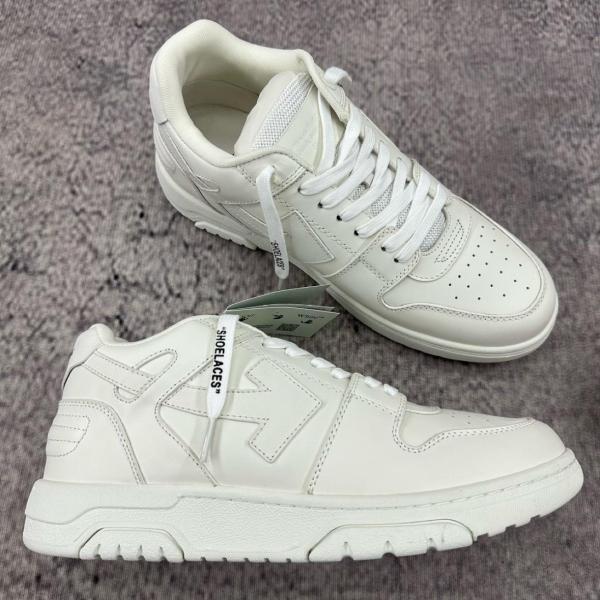 OFF-WHITE Out Of Office Low Triple White White Sole