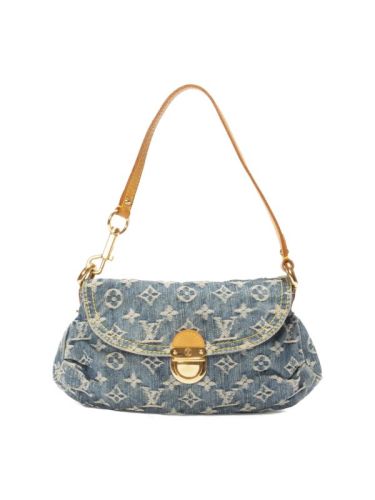 Louis Vuitton Mini Pleaty Monogram Denim Shoulder Bag M95050 size 26*15*9 cm